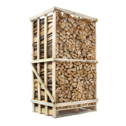 Ovntørret blandet træ i brændetårn - 1,8 m3