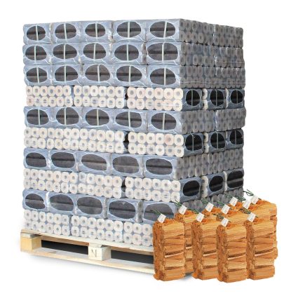 Pini-kay briketter - inkl 10 poser optænding